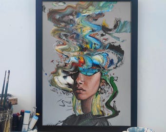 A3 print of the painting (Abstract thoughts)