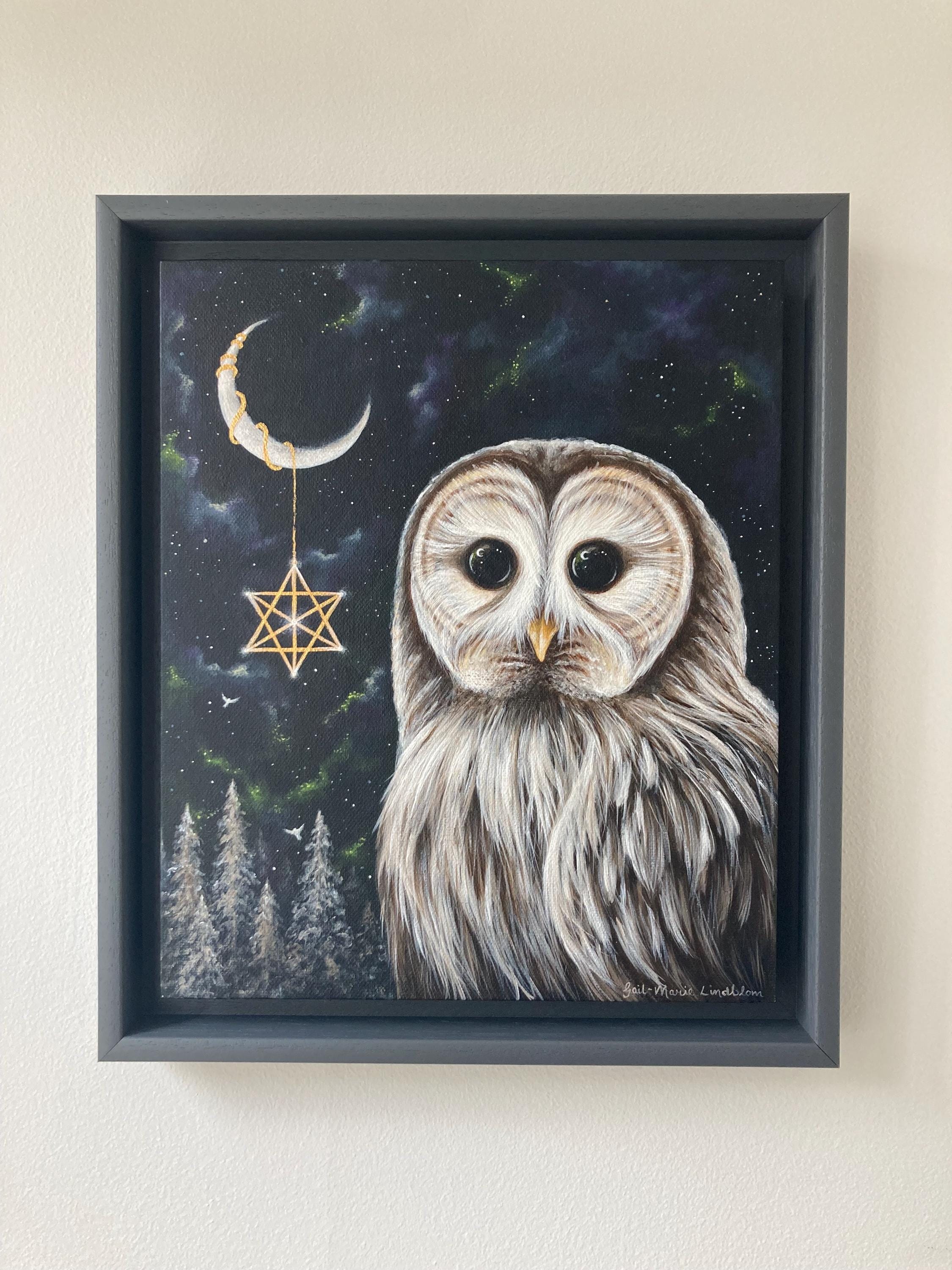 Original Painting of The Owl 10”x12”