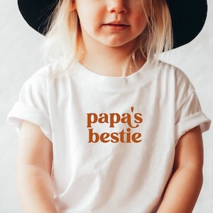 Papa's Bestie Baby Onesie®, Papa Onesie®, First Father's Day Gift Daddy's Boy Onesie® Daddy's Girl tee I love my Dad Birthday Gift for Dad