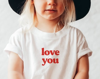 Camisetas de San Valentín para niños Love You, mono de San Valentín®, camiseta de San Valentín para niños, camiseta de San Valentín para niñas, camiseta de San Valentín para niños, camiseta de San Valentín para niños pequeños