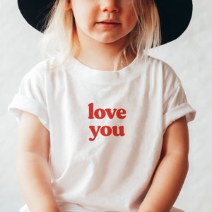 Love You Kids Valentine Shirts Valentine&#39;s Day Onesie® Valentine Kids Shirt Girl Valentine Shirt Boy Valentine Tshirt, Toddler Valentine Tee