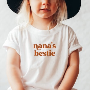 Nana's Bestie Onesie® Nana Mother's Day Gift for Grandma Christmas Birthday Gift for Nana I love Nana Retro Grandma's Birthday Gift Nana Tee