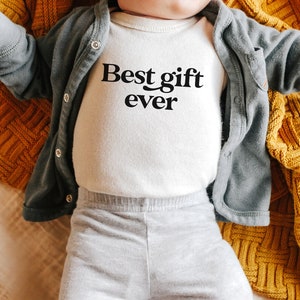 Best Gift Ever Onesie® New Baby Gift New Baby Coming Home Outfit IVF Baby Announcement Onesie® Adoption Announcement Rainbow baby