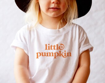 Little Pumpkin onesie®, jesienna koszulka dla malucha, jesienny kombinezon dla niemowlęcia, koszulka na Święto Dziękczynienia, koszulka dla dziecka na Święto Dziękczynienia, strój na Święto Dziękczynienia dla dziewczynki