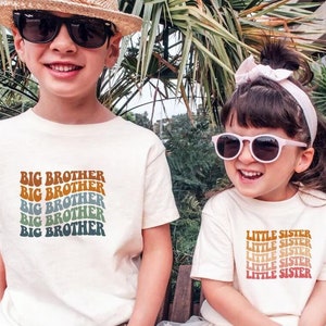Big Brother Little Sister Matching Kids T-Shirts, Big Sister Little Brother Kids Tees, Sibling Shirts, Little Sister Onesie®, Brother Tees