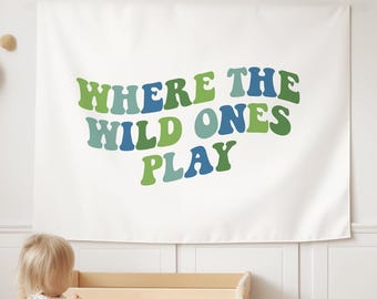 Boys Playroom Wall Decor Boys Nursery Sign Retro Playroom Banner Kids Room Decor Long Live Play Time Sign Retro Playroom Flag Kids Bedroom