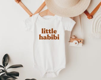 Little Habibi Tshirt, Little Habibi Onesie®, Arabic Toddler Shirt, Muslim Baby Shower Gift, Arab baby gift, Muslim baby gift Muslim Mom gift