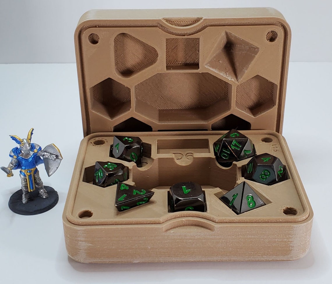 Custom 3d Printed Dice Case Etsy