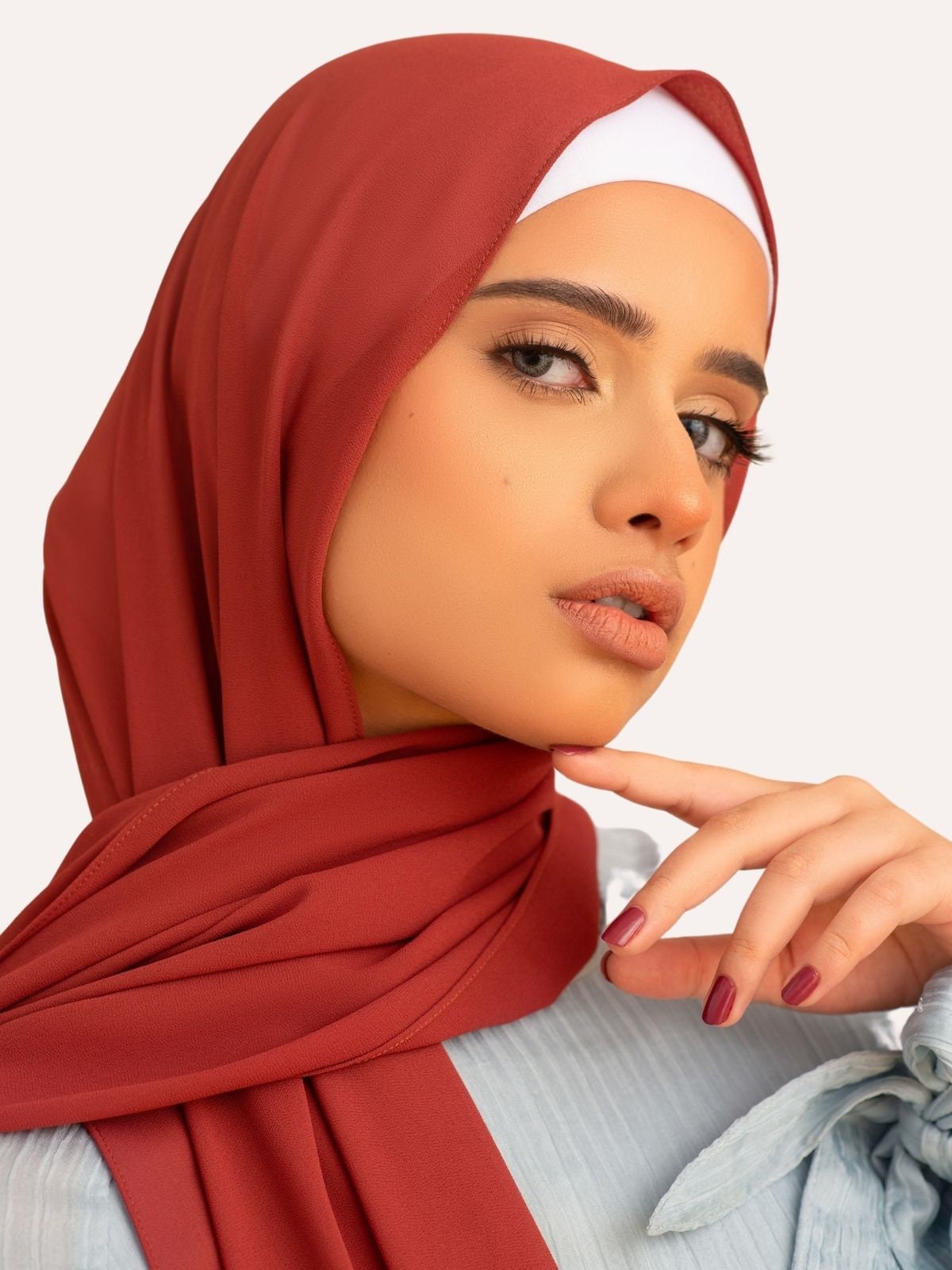 LuxHijabs Luxe Jersey Hijab - Burnt Rose