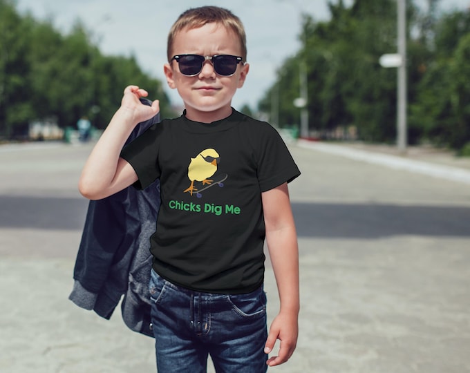 Featured listing image: Easter, Chicks Dig Me, Boys Toddler Tee