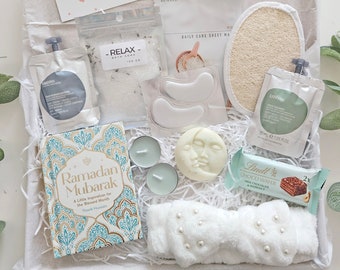 RAMADAN MUBARAK gift box, Islamic Spa gift box for women, Muslim Birthday pamper hamper gift set for her, Self care package, Eid Mubarak