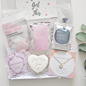 JUST FOR YOU care package for women, spa gift box, birthday pamper box, pamper hamper, letterbox gifts, sending hug, thinking of you gift