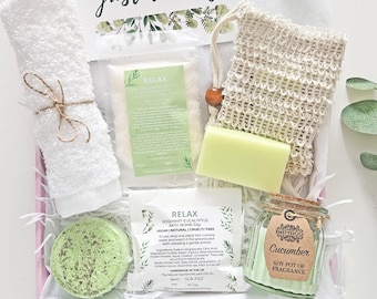 ZEN GARDEN Spa gift box, vegan pamper box, pampering gifts, pamper hamper for her, birthday hamper, self care box, care package