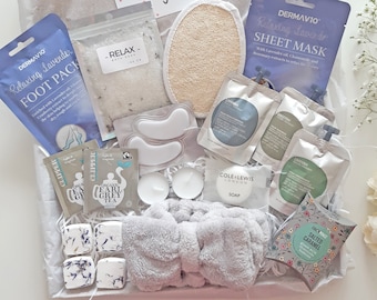 SENDING HUGS Pamper gift box for her, Self care box for women, Birthday pamper hamper set, Congratulations, Get well soon, Thinking of you