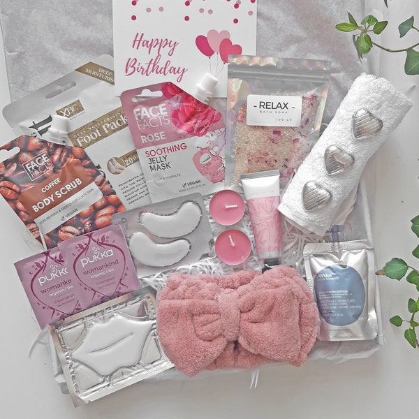 ME TIME Relax Spa gift box for women, Birthday pamper hamper, Pamper Gift set for her, Home spa day kit, Self care package, Cosy gifts