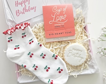 MINI HAPPY BIRTHDAY care package for her, vegan pamper gift set, pamper box, pamper hamper, spa gift box, relaxation letterbox gifts