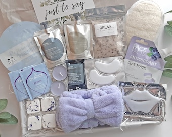 RELAXATION Spa gift box for women, Birthday pamper hamper, Pamper Gift set for her, Home spa day kit, Self care package, Cosy gifts, Hygge