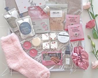 SELF LOVE Pamper gift box for her, Self care box for women, Birthday pamper hamper, Pregnancy, Christmas relaxation gift, Cosy Hygge spa set