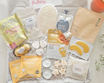 HAPPY BIRTHDAY pamper box, Pamper gift box for her, Birthday Self care package for friend, Birthday Pamper hamper 30th 40th 50th 60th 20th