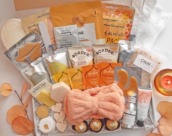 LUXURY HOME SPA set, Day at the spa gift box, Bride to be, Be my bridesmaid, Self Care Pamper hamper box for her, Birthday package for women