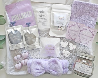 SELF CARE MOMENTS Pamper hamper, pamper box, hug in a box, care package, self care box, spa gift for her, hamper for her, self care gift