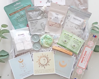 HOME CLEANSING gift for bestie, Birthday Spiritual gift box for friend, Manifestation Pamper hamper box for her, Positive vibes, Moon Ritual
