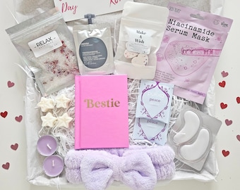 BESTIE Birthday pamper gift, Spa gift box for bestie, Bestie's Birthday pamper hamper, Self care package, Best friend gift, Galentine's day