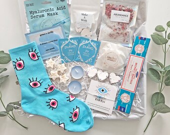 PROTECTION PAMPER GIFT for her, Spiritual Birthday gift box for friend, Abundance Pamper hamper box, Manifestation, Positive vibes self care