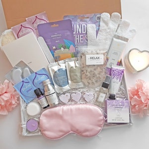 LUXURY SELF CARE gift box for women, Birthday pamper gift box for wife girlfriend friend mum sister, Spa & relax gifts, Mother's Day Spa Box