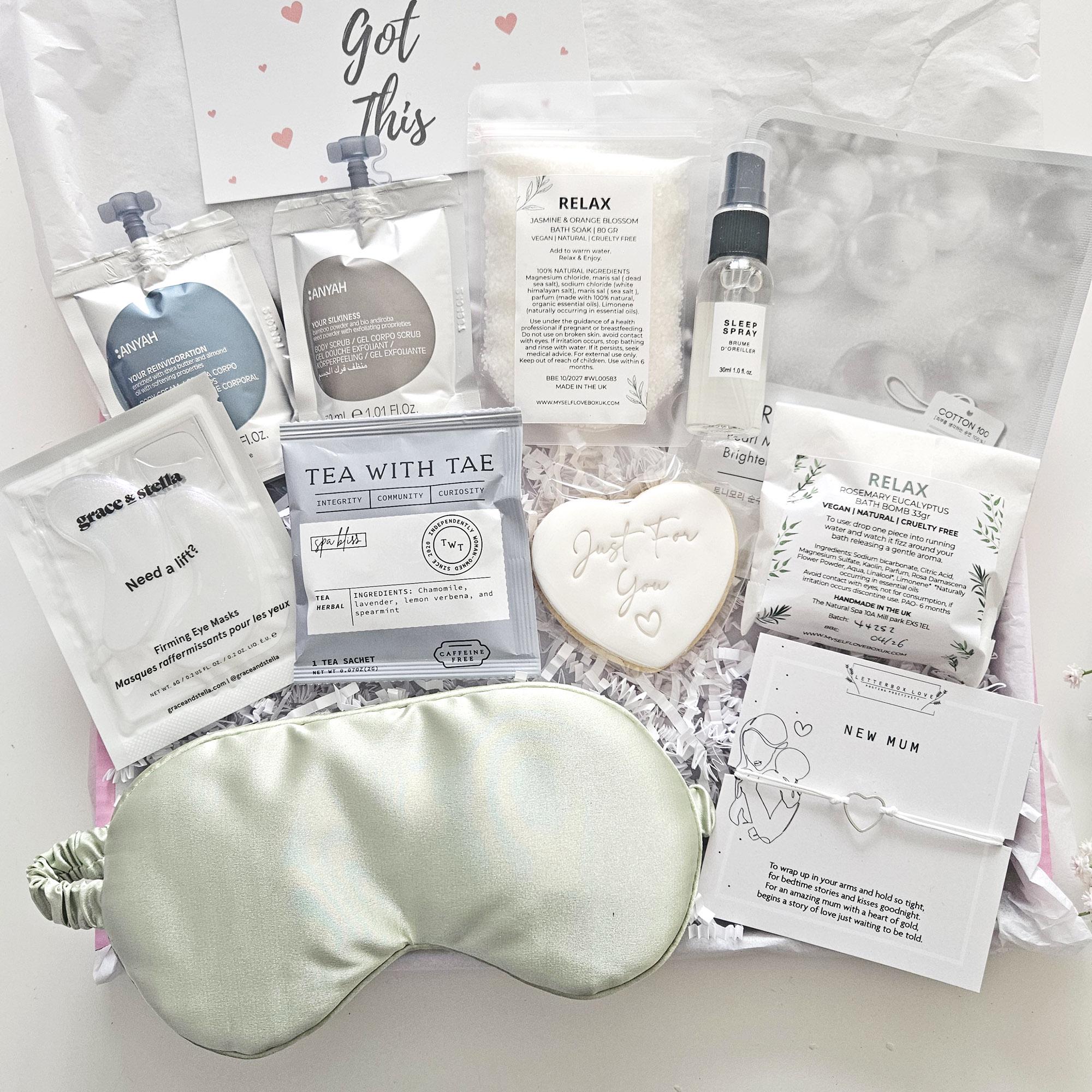 NEW MUM ESSENTIALS Spa Gift Box, New Mum Pamper Hamper, New Mummy Self ...