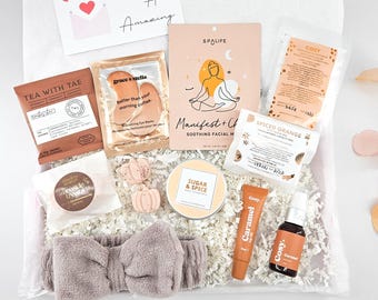 COSY AUTUMN GIFT Box for Her, Self Care Pamper Hamper, Autumn Care Package, Thinking of You Gift, Birthday Gift for Her, Fall Gift Box
