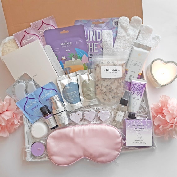 Cadeaux d'anniversaire pour femmes Meilleur ami -relaxant Spa Coffret cadeau  Panier pour son amitié maman, Get Well Soon Self Care Cadeaux pour femmes  Sœur Femme, Uni