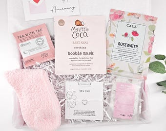 NEW MUM GIFT Box, Postpartum Care Package, New Mother Gift, Mum to Be Hamper, Self Care Gift for Mum, New Baby Gift, Letterbox Gift