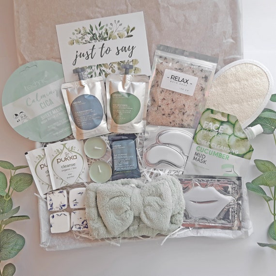 SPA & RELAXATION Spa Gift Box for Women, Birthday Pamper Hamper Gift Set  for Her, Bridesmaid Self Care Package, Bride to Be,hygge Cosy Gifts 