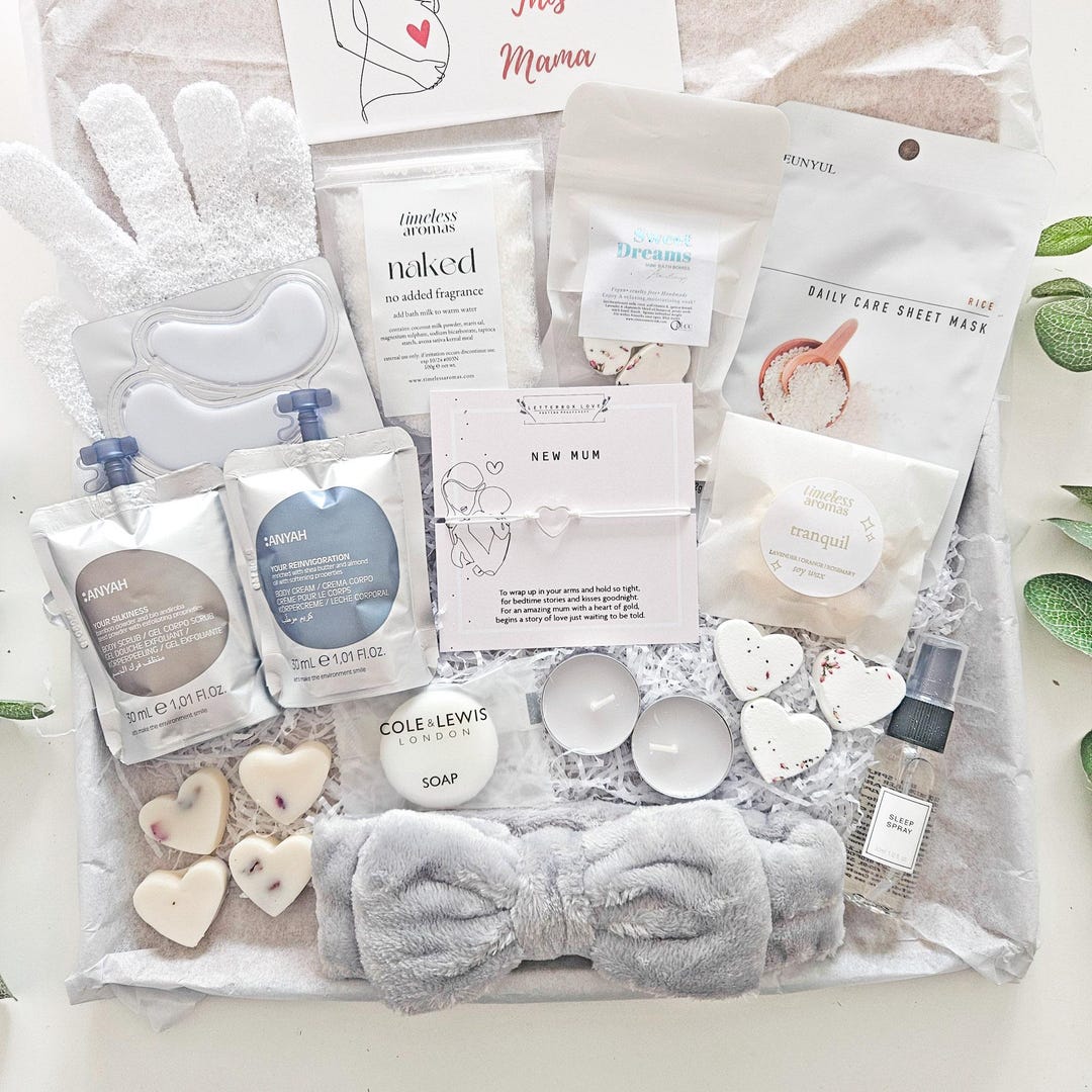 NEW MUM GIFT Box, New Mum Pamper Hamper, Gift for New Mum, New Baby ...