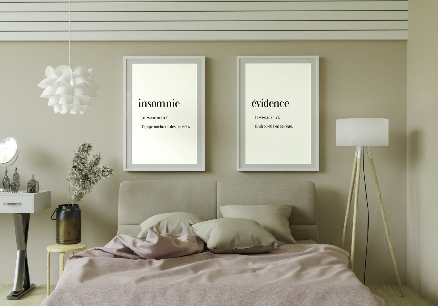 Évidence - Poster Déco Tendance. Art Mural . Création Originale d'illustration Fait Main Design Grap