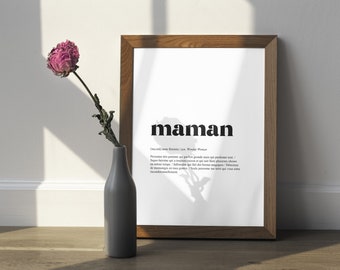 Mom Definition Poster - Original gift for Mother's Day