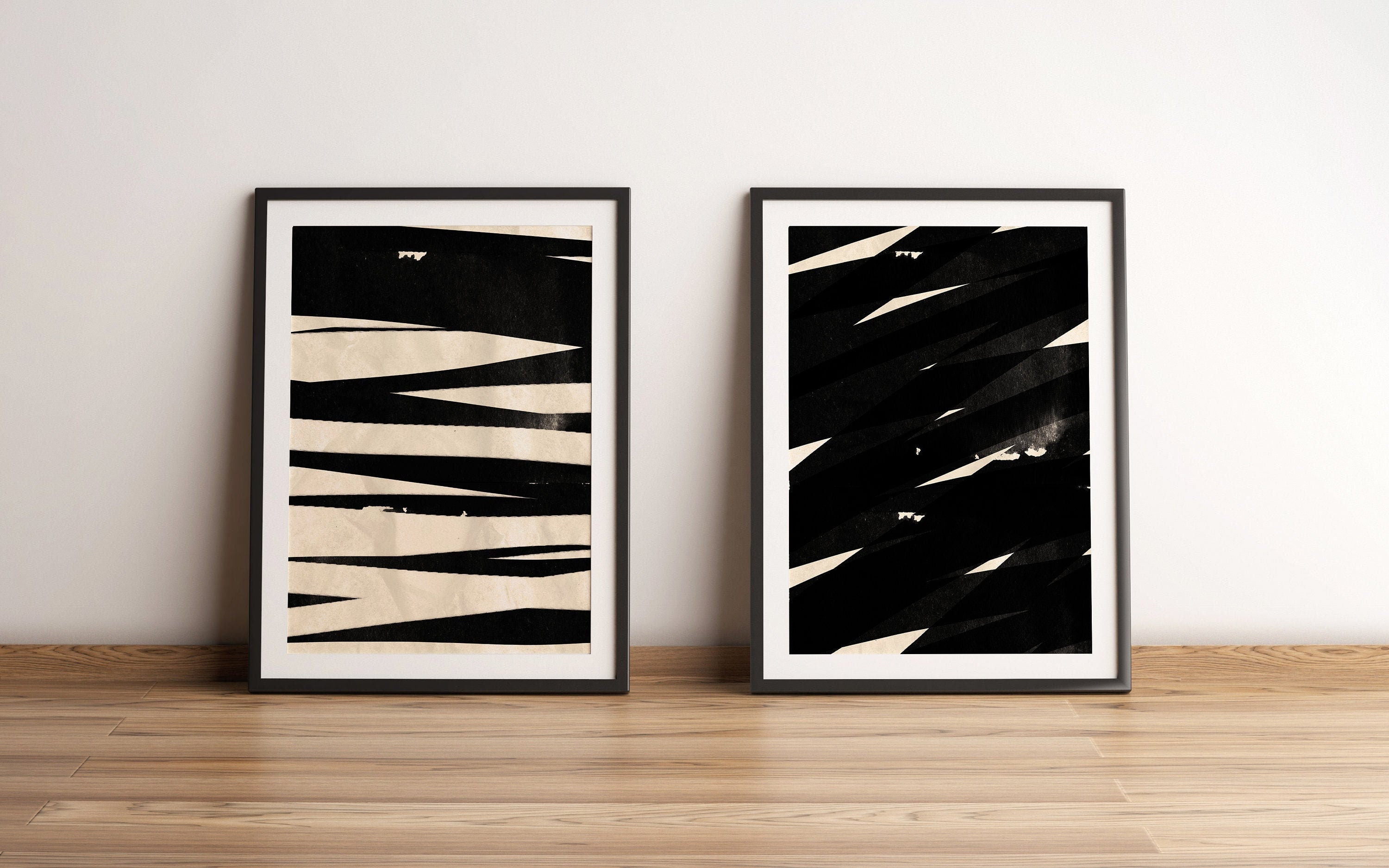 Coup de Pinceau 5 - Poster Déco Tendance. Art Mural . Création Originale d'illustration Fait Main De