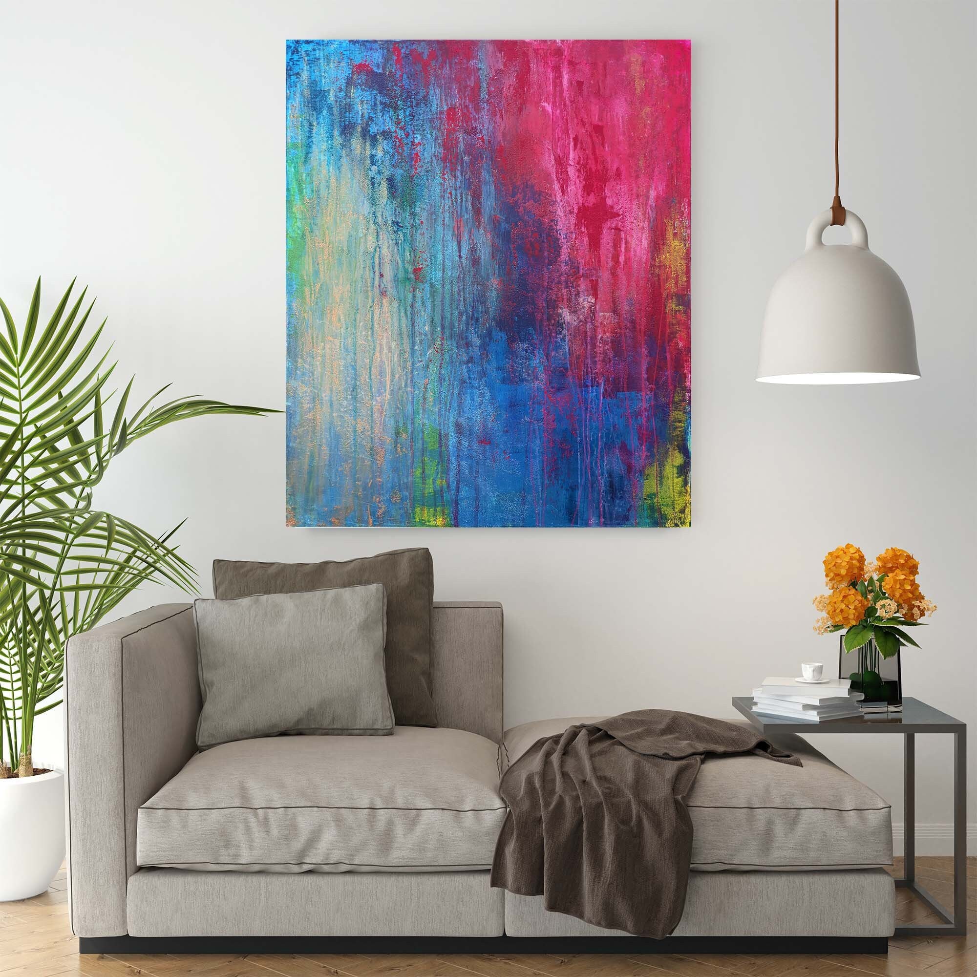 Lagrimas - Peinture Acrylique sur Toile Tableau Déco 80x100cm