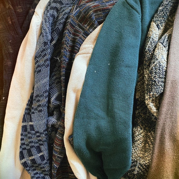 Mystery Vintage Style Grandpa Sweater Bundle, 80s 90s Mystery Vintage Style Grandpa Sweater Bundle, 80s 90s
