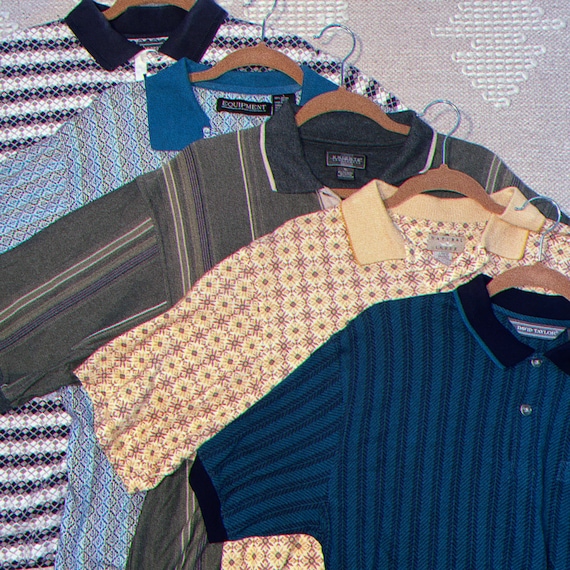Vintage Style Mystery Polo Shirts 80s 90s Retro Mens Polo - Etsy