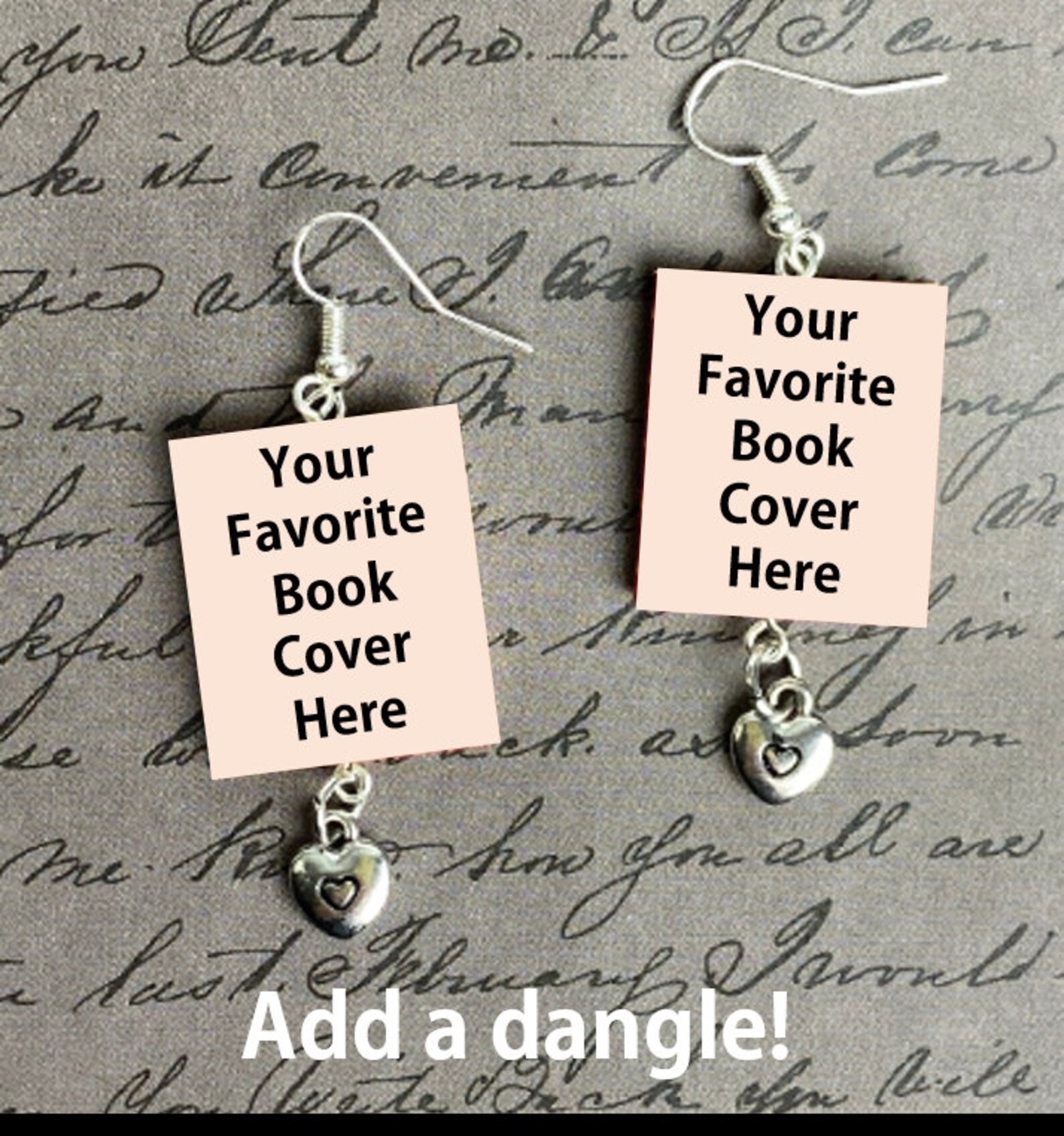 Miniature Book Earrings Polymer Clay Mixed Media Etsy