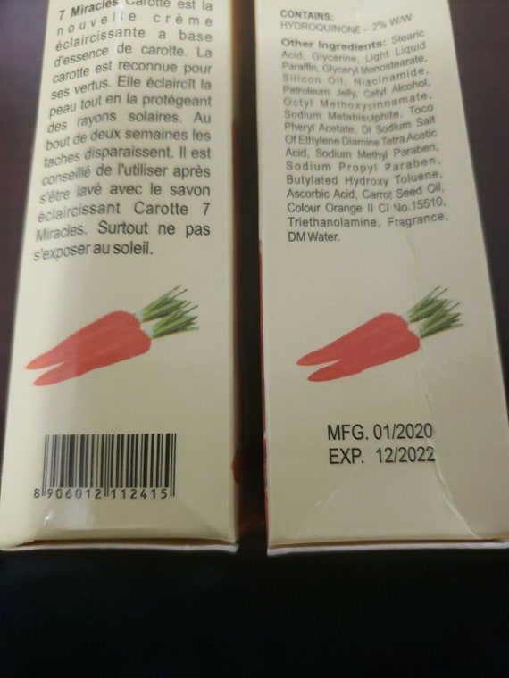 7 miracles carrot cream