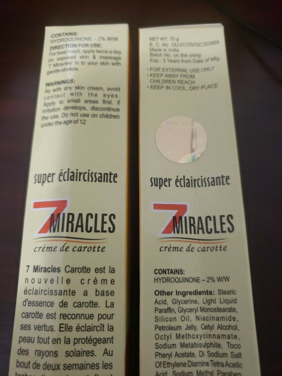 7 miracles cream