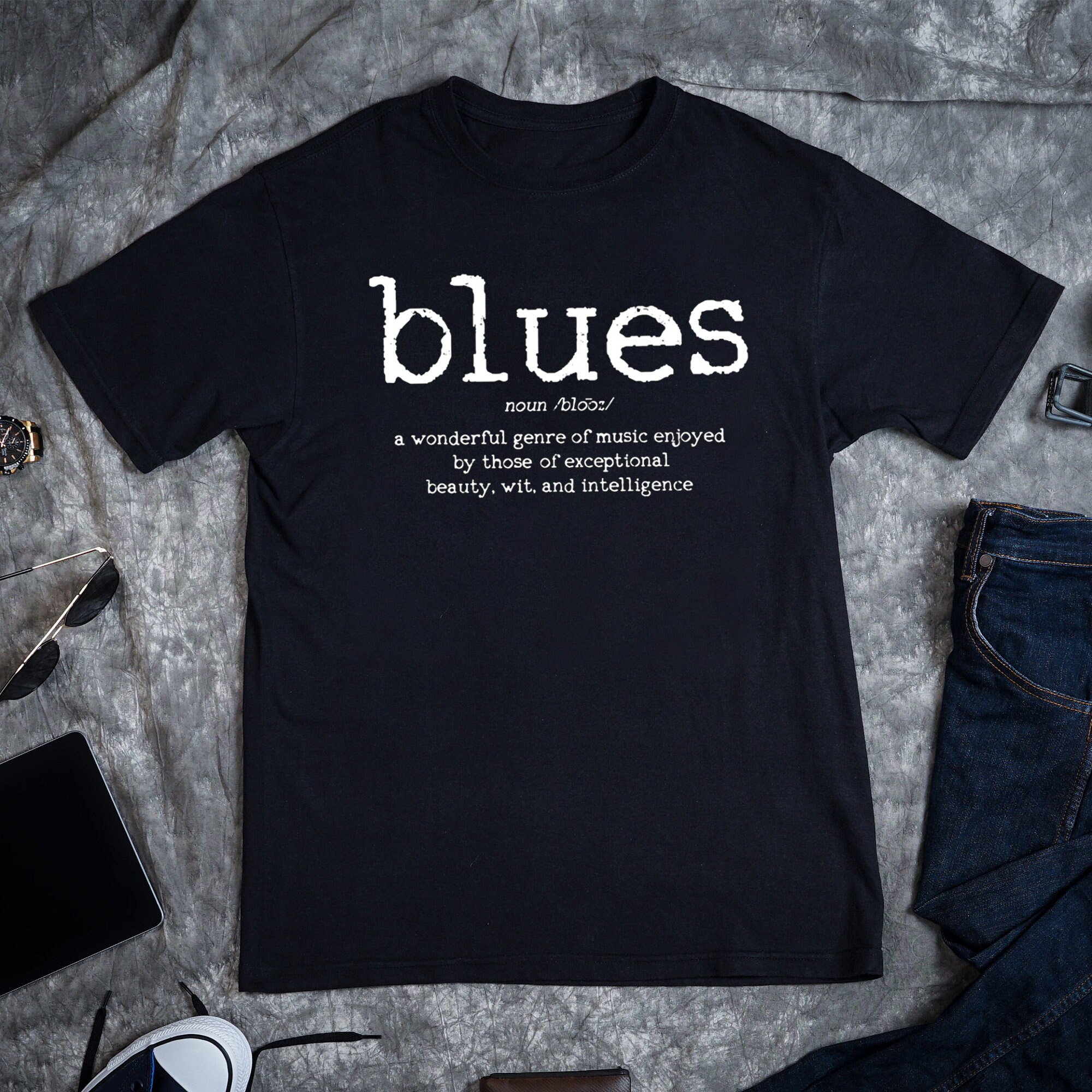 Blues Definition Shirt Blue A Wonderful Genre Of Music Shirt Etsy