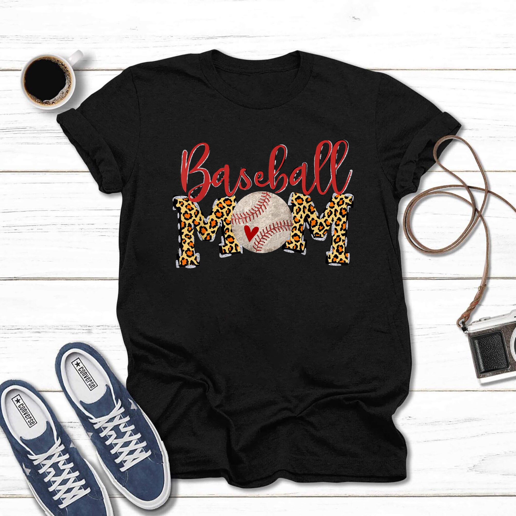 Baseball Mom Leopard Shirt Leopard Baseball Leopard Etsy