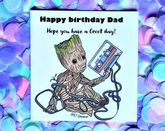 Carte D Anniversaire De Groot Etsy Carte D Anniversaire De Groot Etsy