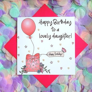 Belle carte d'anniversaire personnalisée, illustrée à la main, agrémentée de pierres précieuses ! La carte parfaite pour les proches.