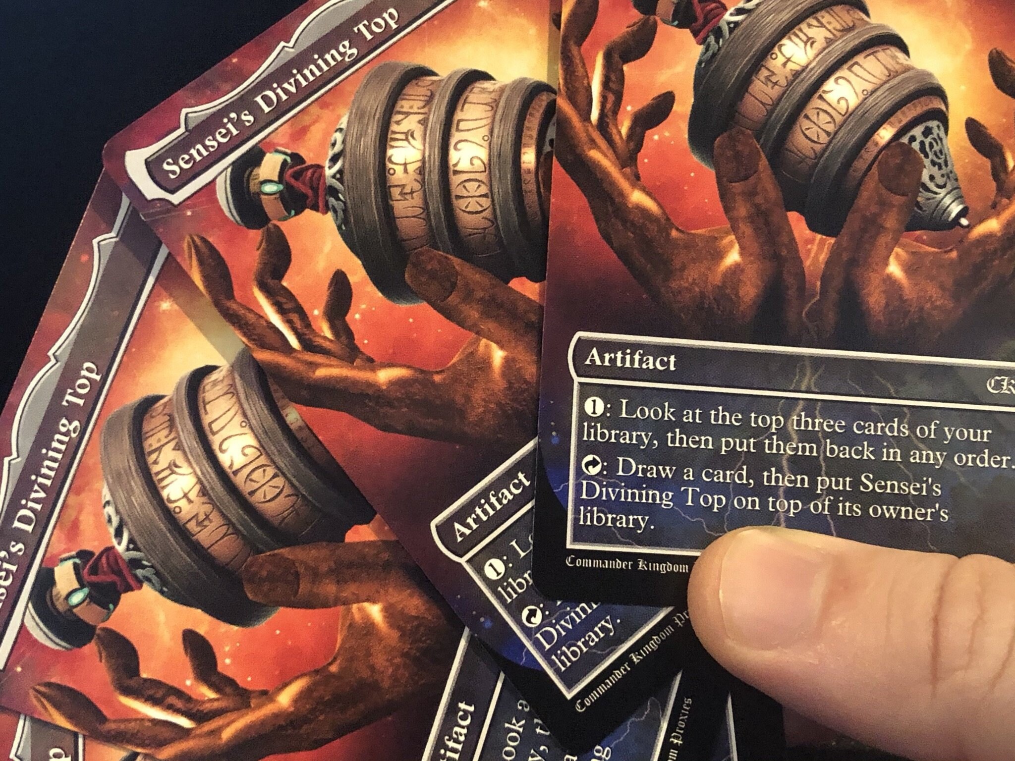 Sensei's Divining Top Custom Mtg Full Art Style Etsy