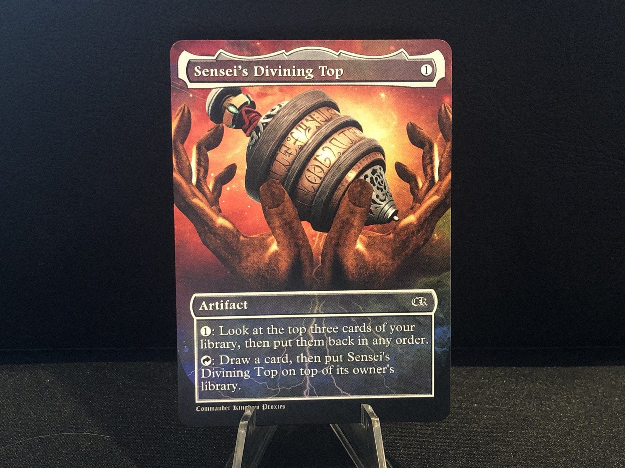 Sensei's Divining Top Custom Mtg Full Art Style Etsy
